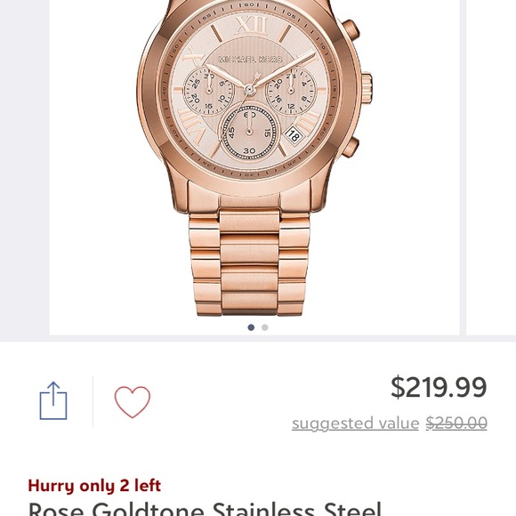 Michael Kors Rose Gold Watch
